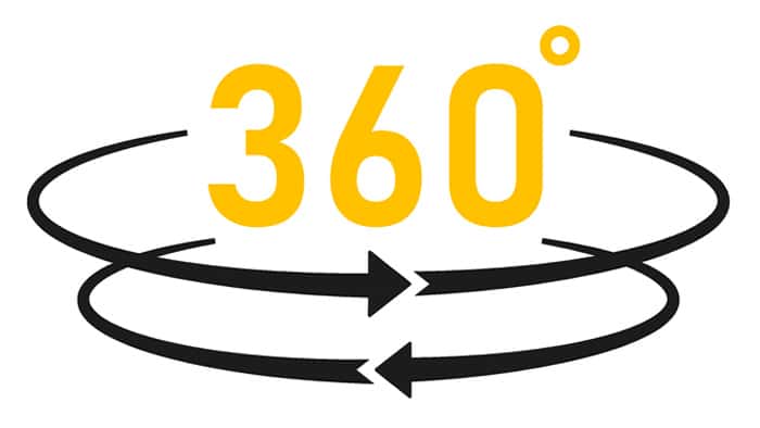 Ein 360 Grad Symbol